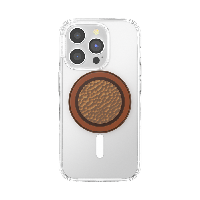 Enamel Hammered-Copper-Tone PopGrip for MagSafe, PopSockets
