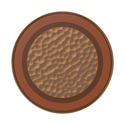 Enamel Hammered-Copper-Tone PopGrip for MagSafe