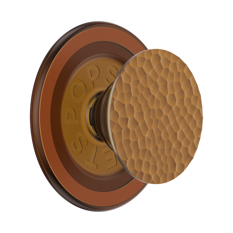 Enamel Hammered-Copper-Tone PopGrip for MagSafe