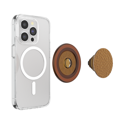 Enamel Hammered-Copper-Tone PopGrip for MagSafe