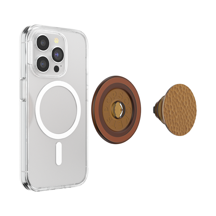 Enamel Hammered-Copper-Tone PopGrip for MagSafe, PopSockets