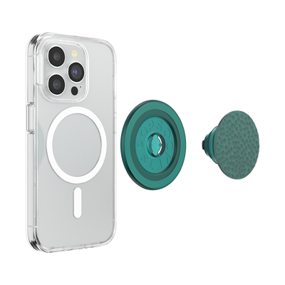 Enamel Hammered Fresh Pine PopGrip for MagSafe