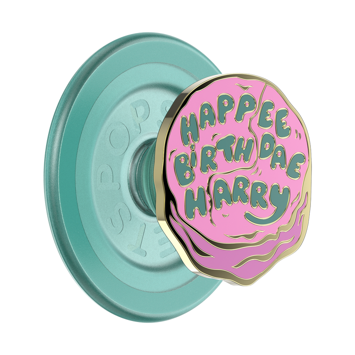 Enamel Happee Birthdae Harry PopGrip for MagSafe, PopSockets