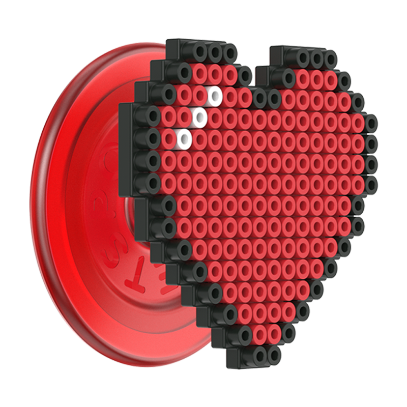 8 Bit Heart PopGrip for MagSafe