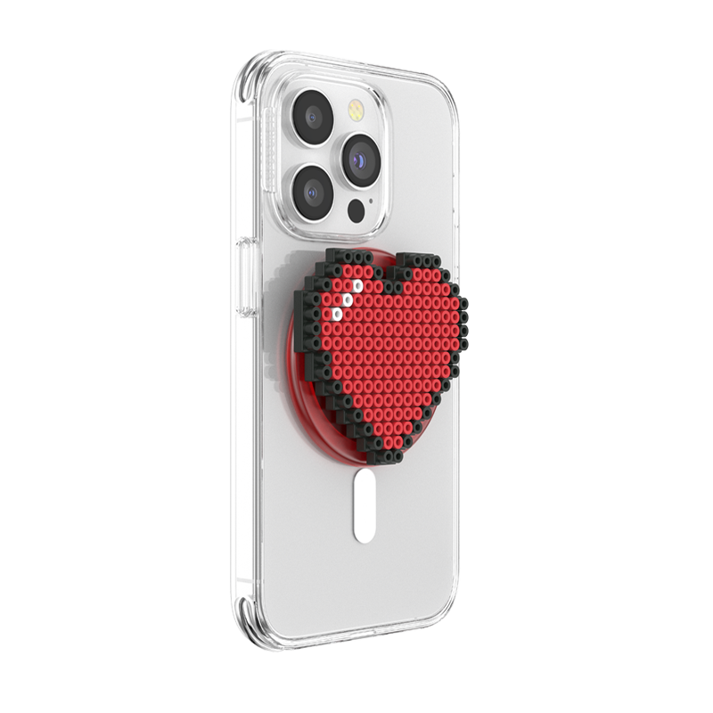 8 Bit Heart PopGrip for MagSafe