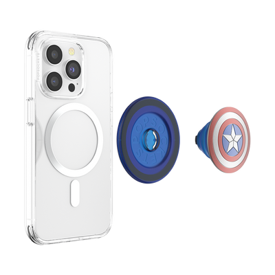 Enamel Captain America's Shield PopGrip for MagSafe