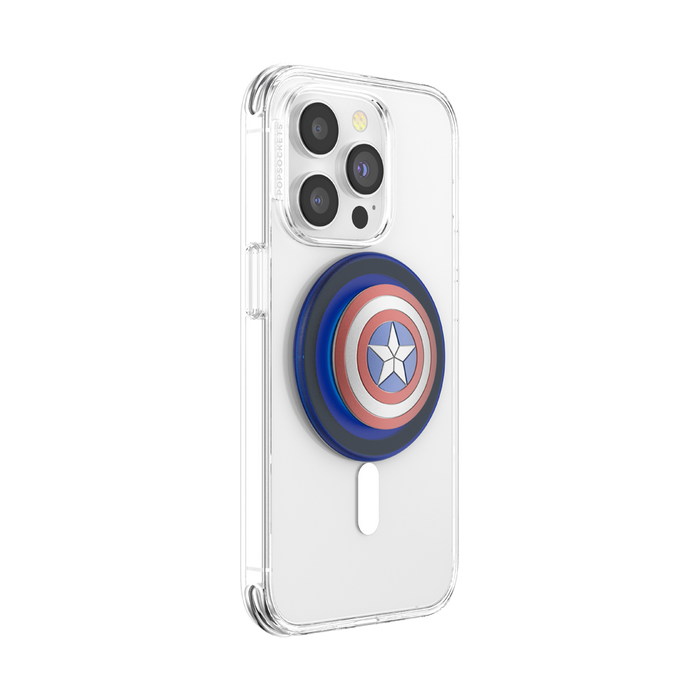 Enamel Captain America's Shield PopGrip for MagSafe, PopSockets