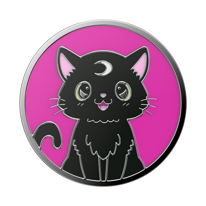 Black Cat Polished Enamel PopGrip, PopSockets