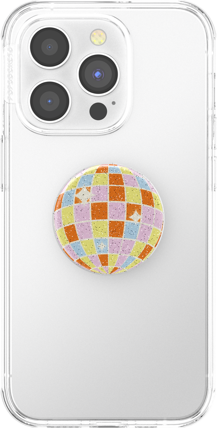 Retro Disco Glitter PopGrip, PopSockets