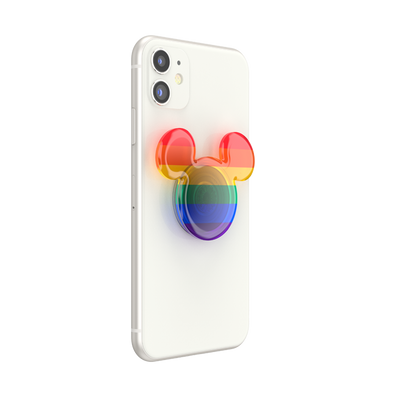 Earridescent Translucent Rainbow Mickey PopGrip