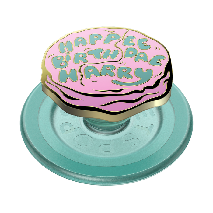 Enamel Happee Birthdae Harry PopGrip for MagSafe, PopSockets