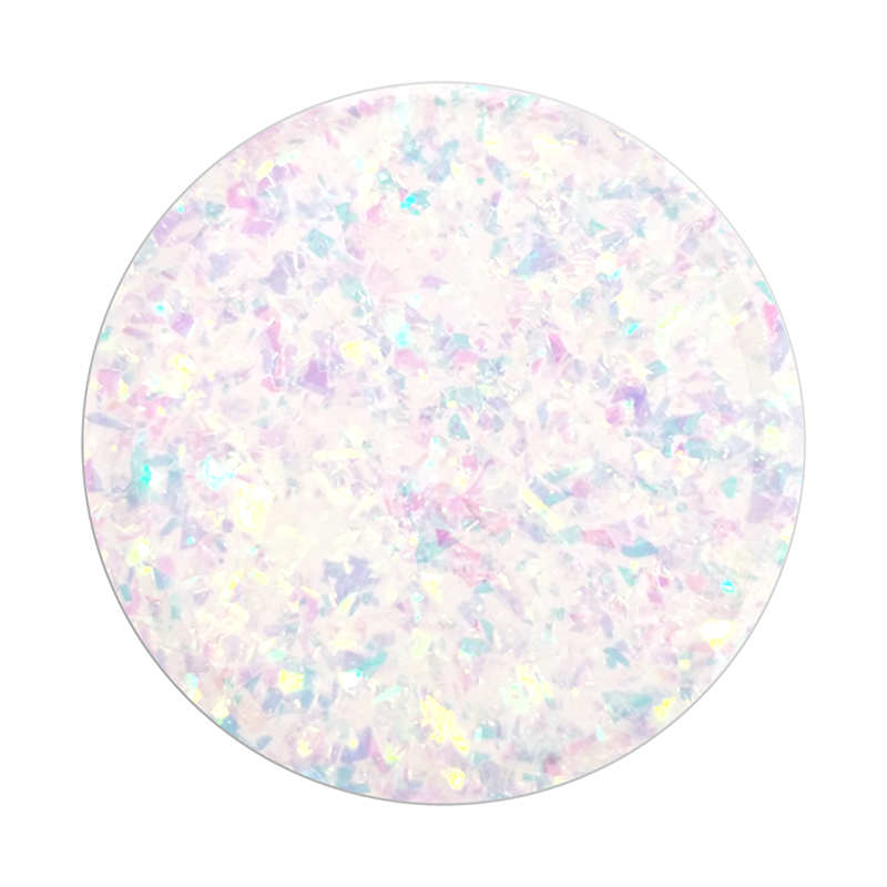 Iridescent Confetti White PopGrip