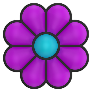 塗鴉雛菊紫色 PopGrip , PopSockets