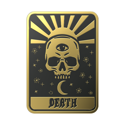 Enamel Death Tarot Card PopGrip